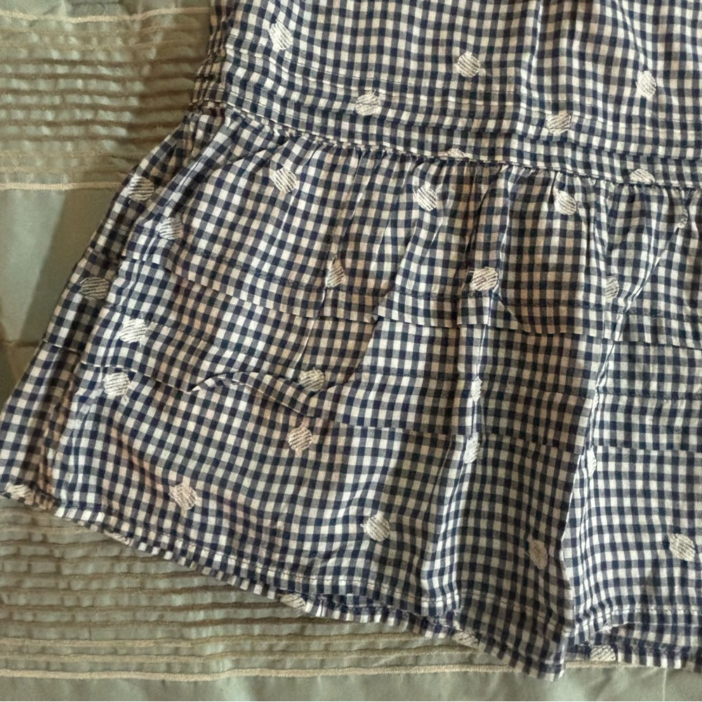 Madewell Gingham Tiered Pull On Skirt NWT - Picture 7 of 11